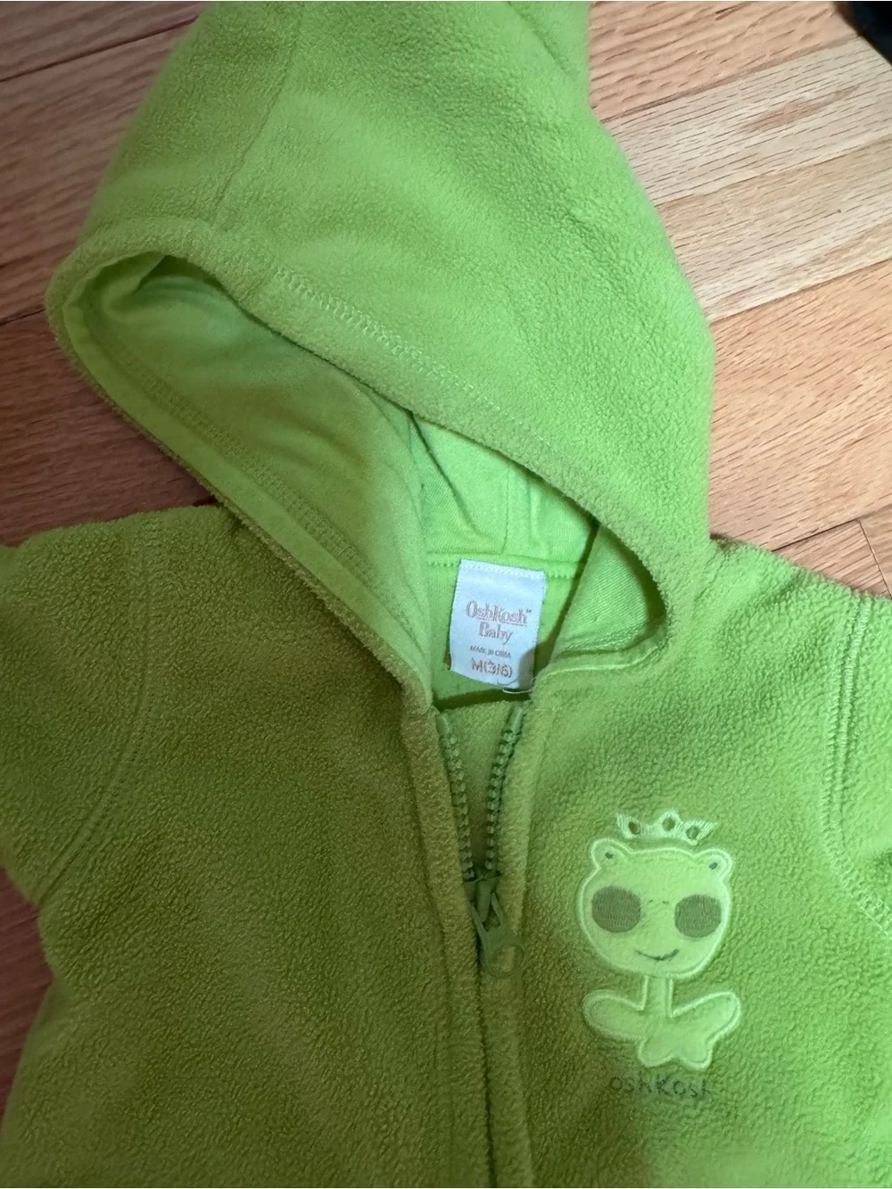 VINTAGE OSHKOSH BABY ALIEN ONE PIECE GREEN M(3/6)